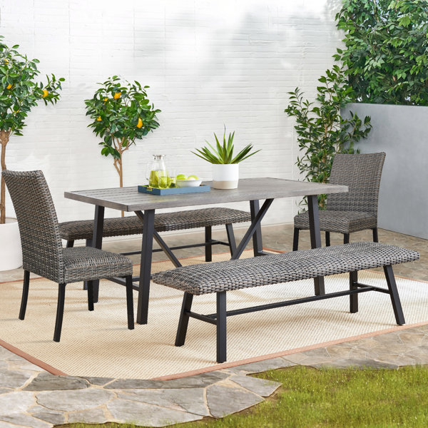 Archie & Oscar™ Carshalt 6 Person Rectangular Outdoor Dining Set